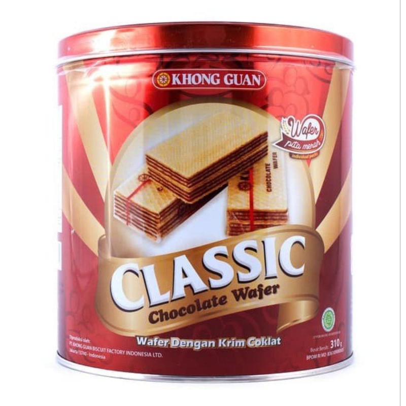 

Khong Guan wafer clasic coklat 310gr