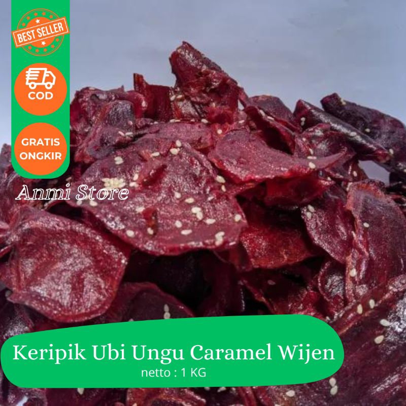 

Keripik Ubi Ungu Manis Rasa Caramel Wijen Paling Murah 1 KG