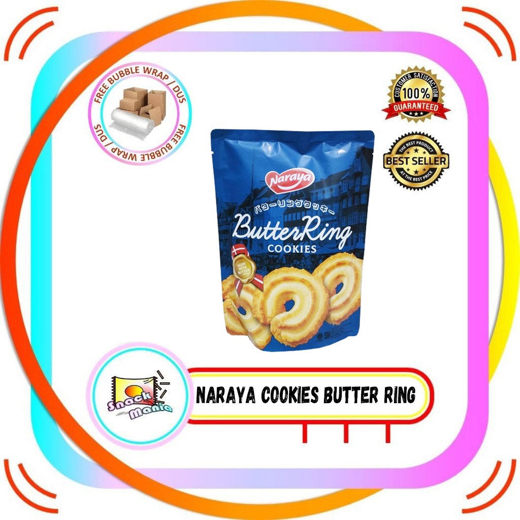 

Naraya Butter Ring Cookies 150 gr Kukis Mentega