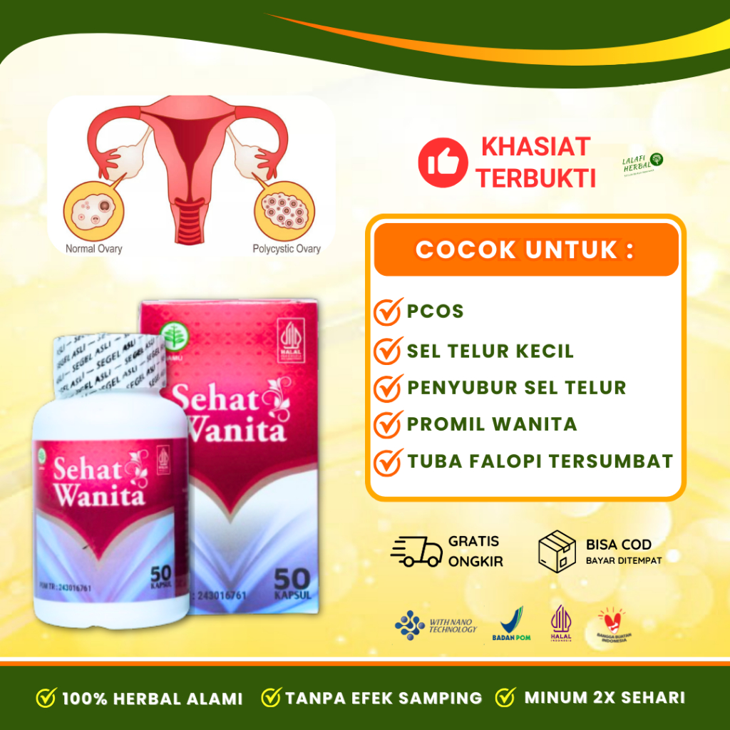 Obat Penyubur Rahim Promil Pembesar Sel Telur Kecil Sehat Wanita Kapsul