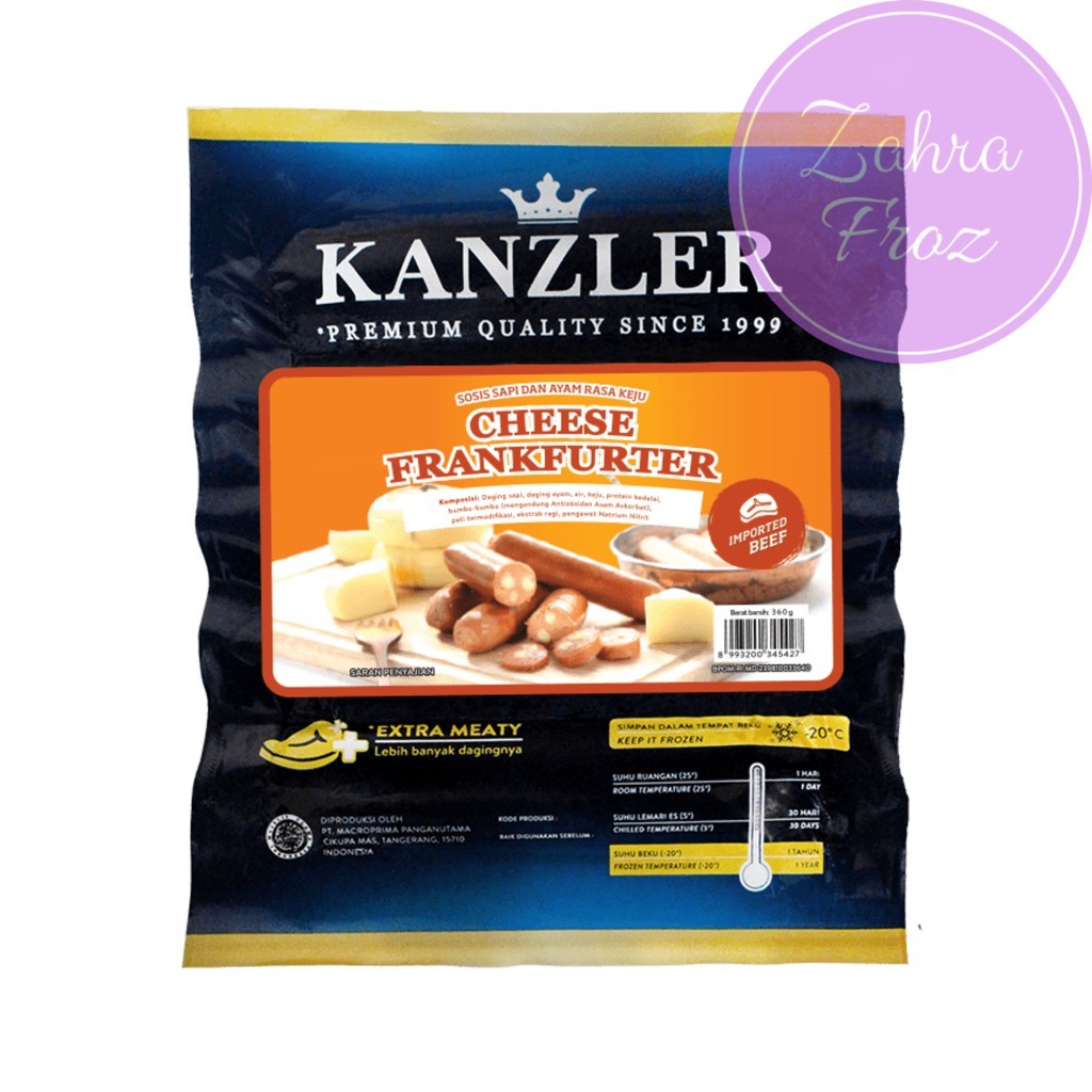 

INSTAN KANZLER CHEESE FRANKFURTER 360GR