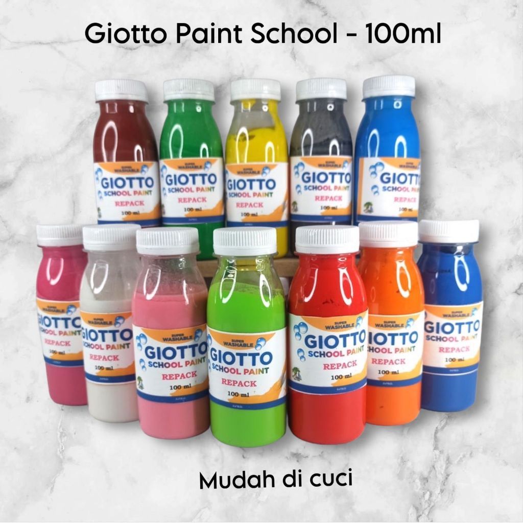 

Giotto School Paint Washable cat lukis anak Giotto 100 ml