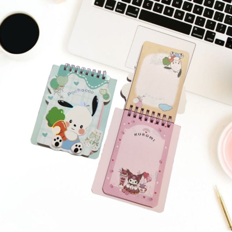 

Notebook Kuromi / Buku Memo Karakter Sanrio Kuromi / Notebook Spiral Mini