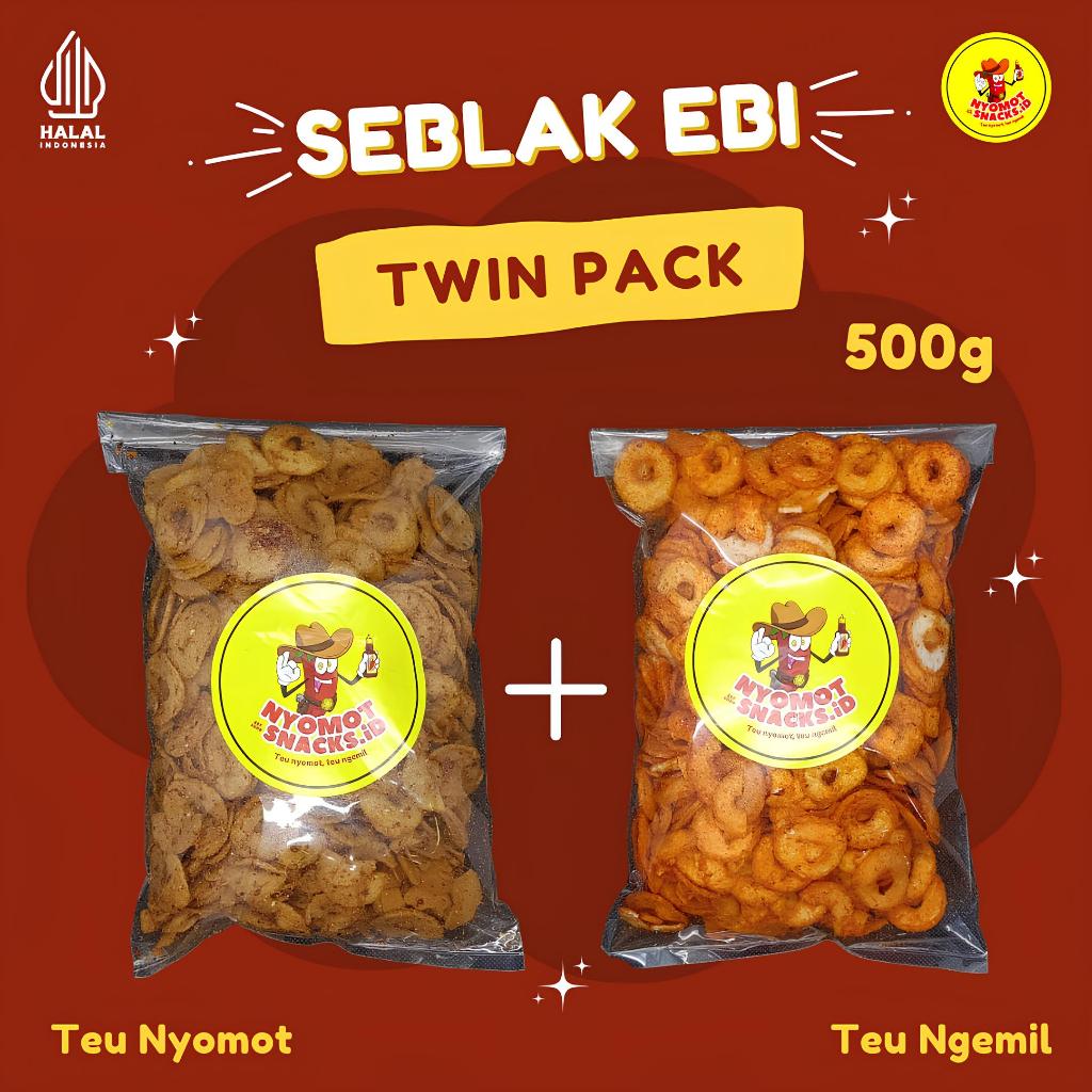 

TWIN PACK Seblak Syahnaz 500g dan Seblak Gisel 500g Nyomot Snacks.Id