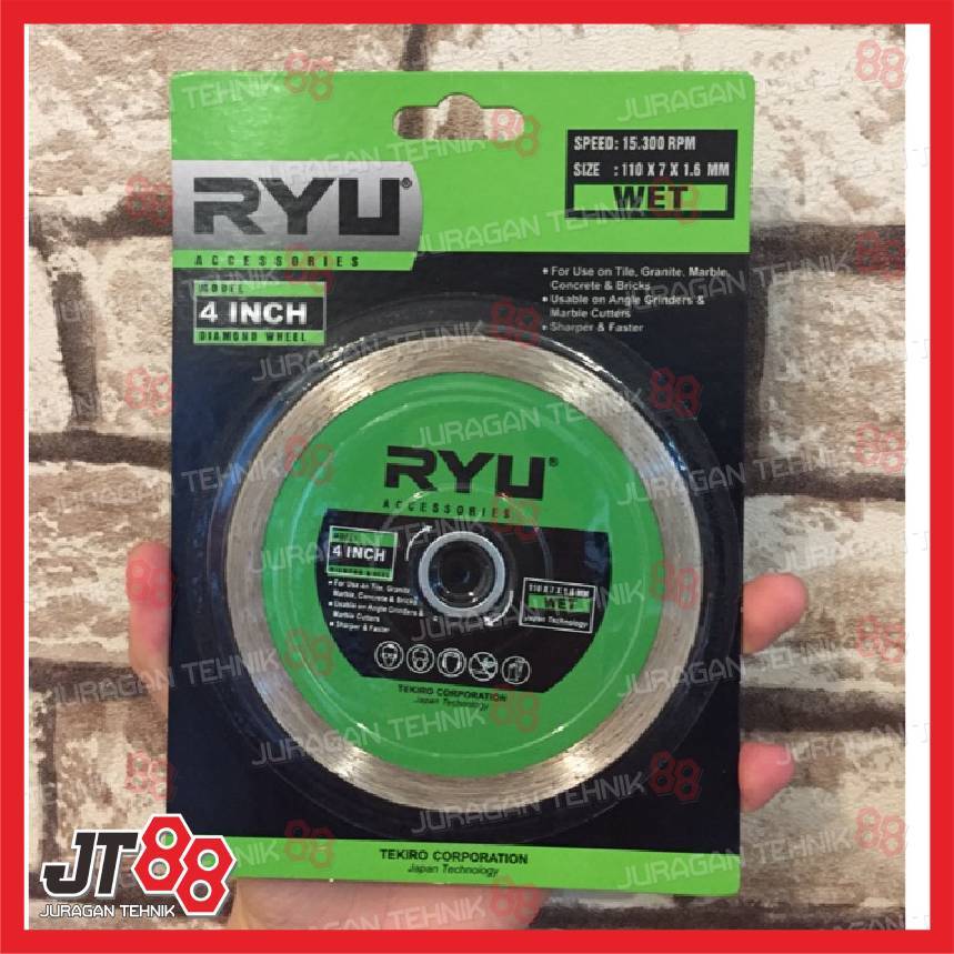 Mata Potong Keramik 4 Inch Ryu Wet Diamond Wheel Ryu