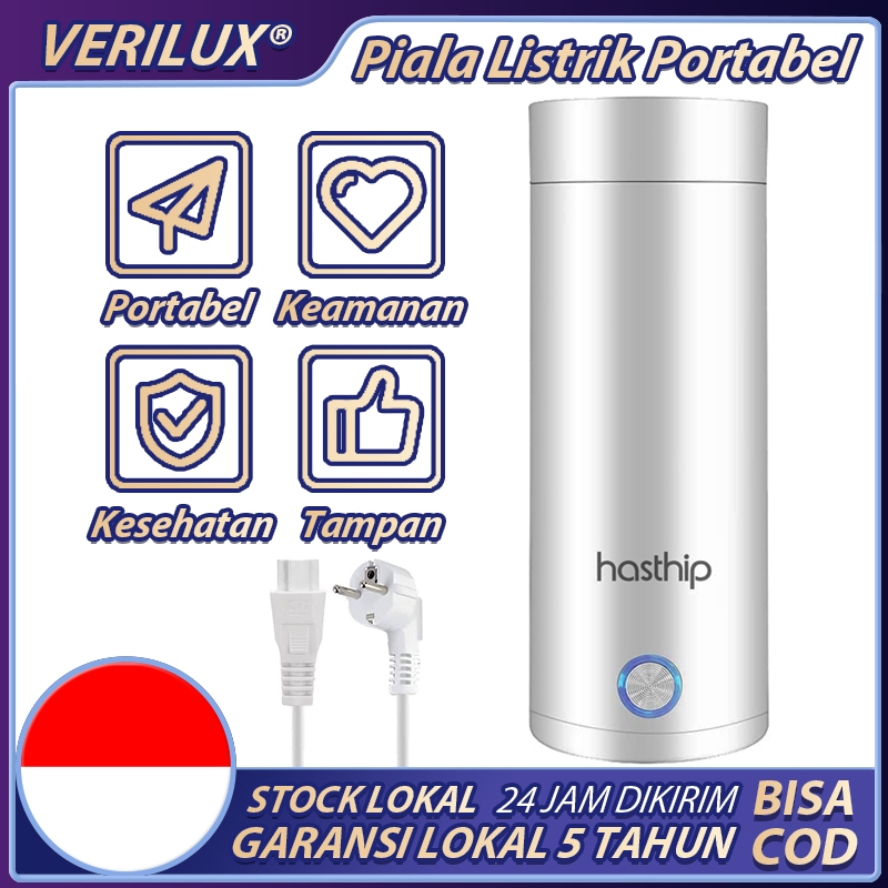 Azparadays - Travel Thermos Kettle 400Ml Botol Listrik Portable Pemanas Air Otomatis