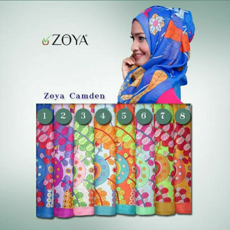 SALE ZOYA KERUDUNG SEGI EMPAT MOTIF CAMDEN