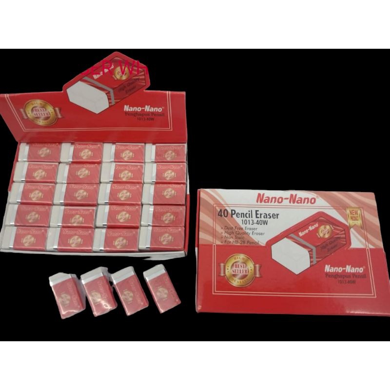 

Penghapus pensil/Setip putih murah per box isi 40 pcs