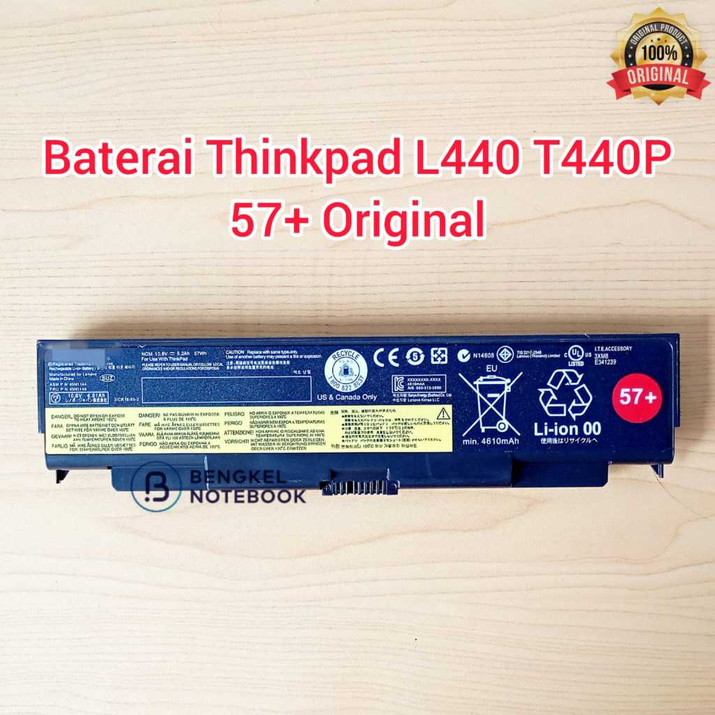 Baterai ThinkPad L440 T440P Original T540P W540