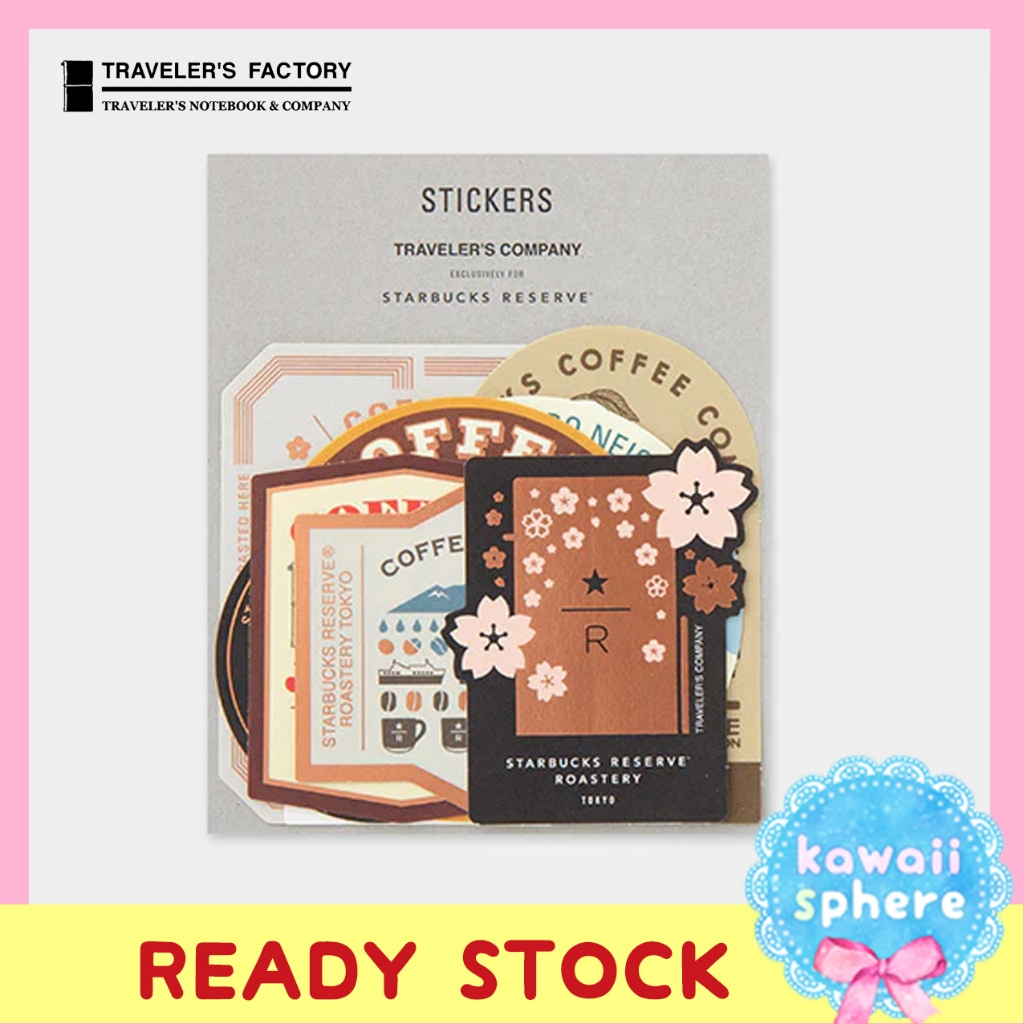 

Travelers Notebook x Starbucks Reserve Tokyo Limited Edition Stickers | Accessories Traveler's Notebook