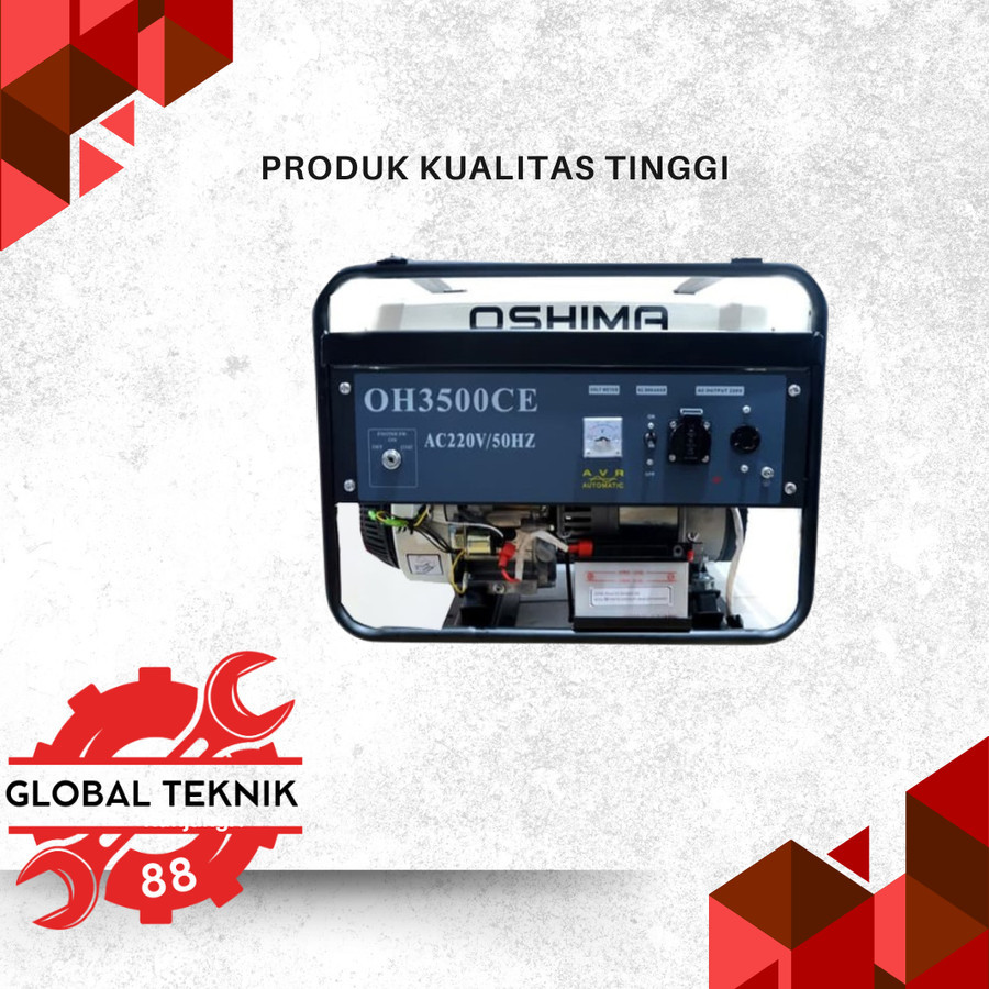 Hot Produk Mesin Genset Honda Oshima Oh 3500 Ce 2000 Watt Generator