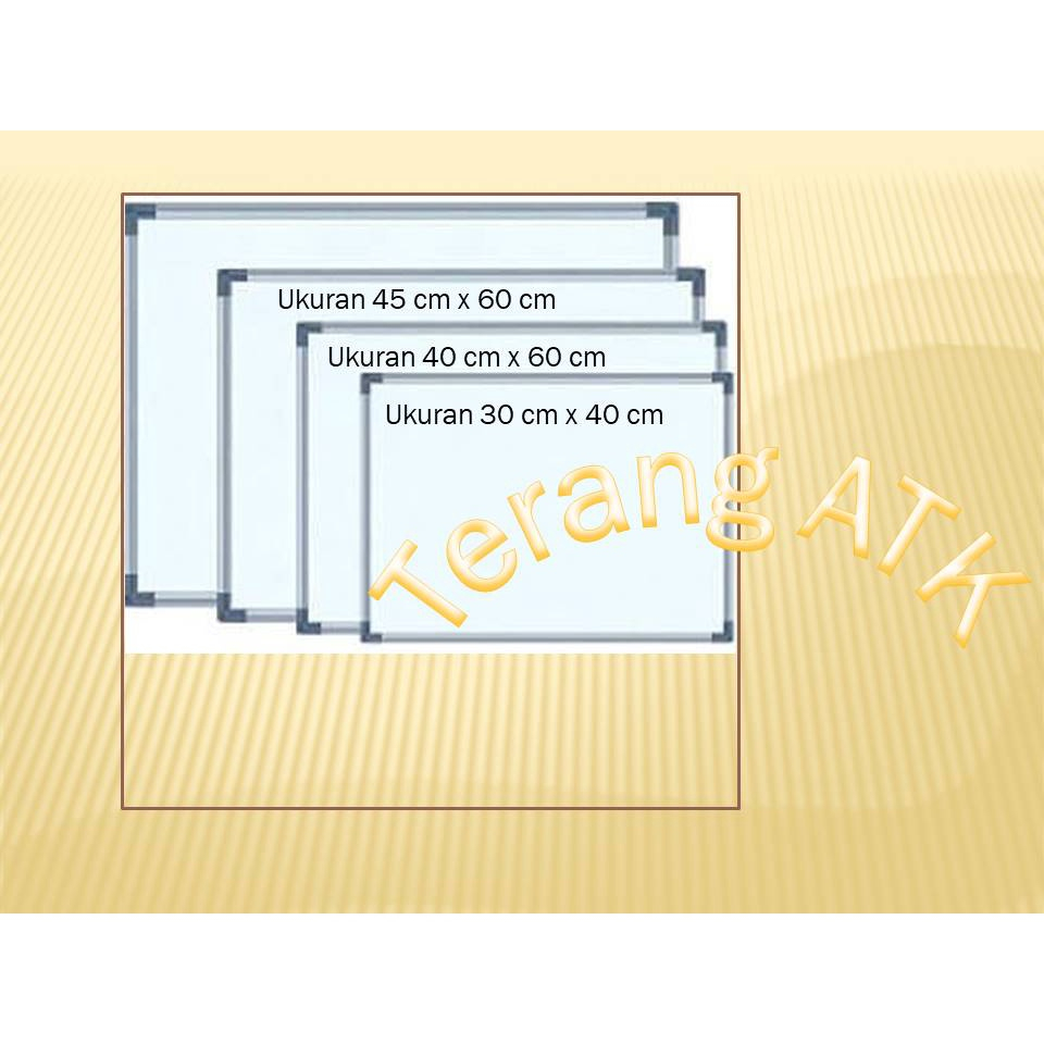 

Whiteboard Magnetic Gantung Merek Sakura [variant ukuran 1]