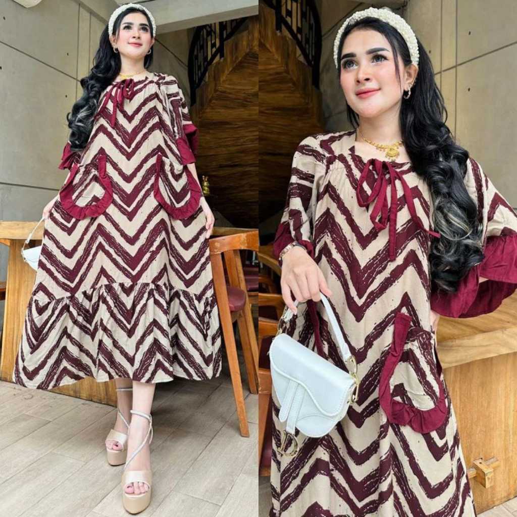 Lady Dress Daster Rayon Ld 125 Model Terbaru / Daster Rayon Polos / DasterJumbo