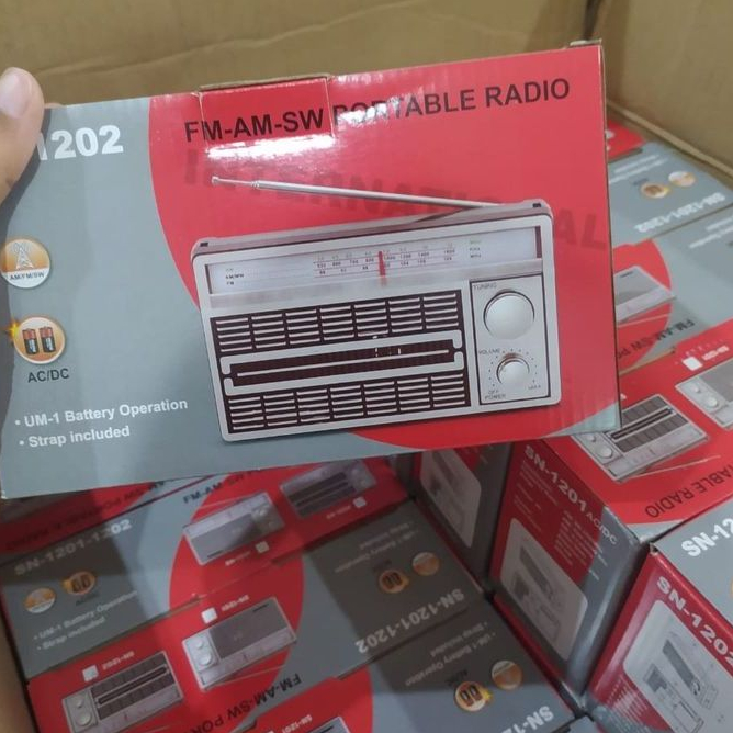 Radio Jadul Radio Portable Radio Antik AC DC FM AM Bisa Listrik atau Baterai