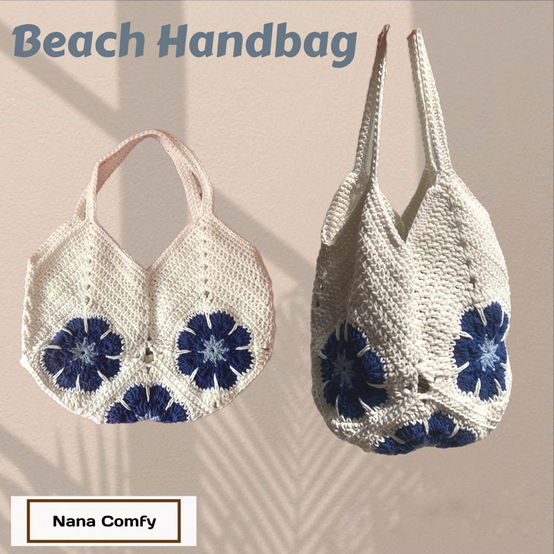 Crochet Handbag / Tas Rajut / Beach Bag / Tas Rajut Pantai / Beach Hand Bag / Tas / Crochet Bag
