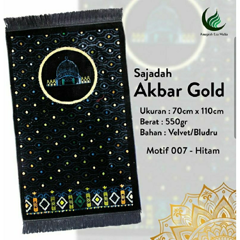 Sajadah akbar gold / sajadah turky