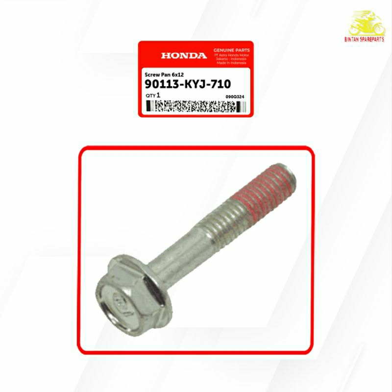 Screw Pan 6x12 90113 KYJ 710