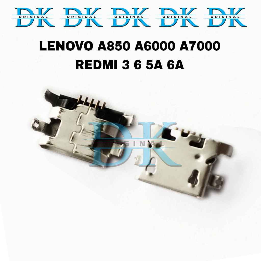 Konektor Charger Lenovo A850 A6000 A7000 Redmi 3 6 5a 6a Usb Cas Plug In Con Tc Only