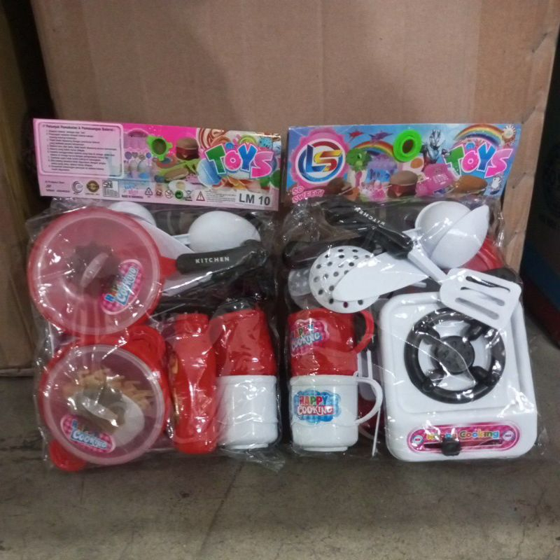 Mainan kitchen set happy cooking dapur set LM 10