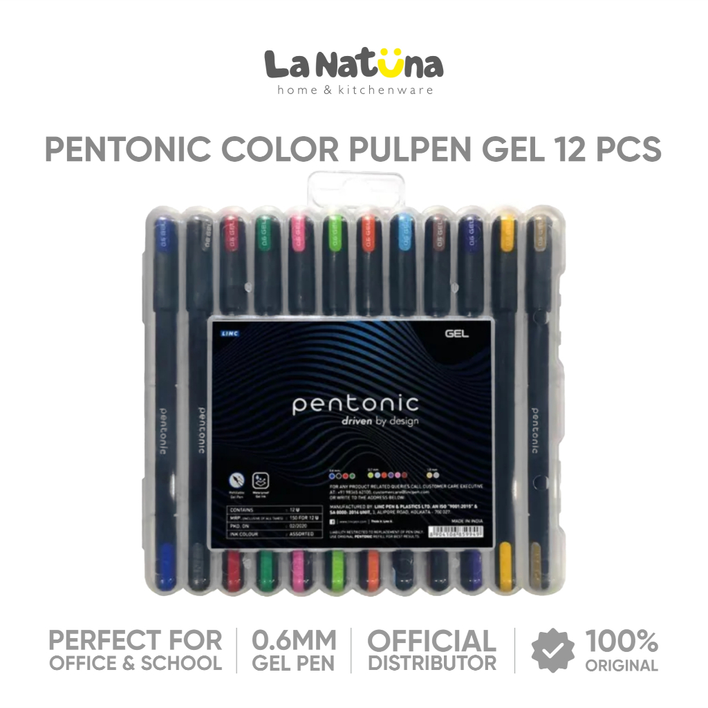 

Pentonic Color Pulpen Gel 12 Warna Pen Warna Warni Set High Quality