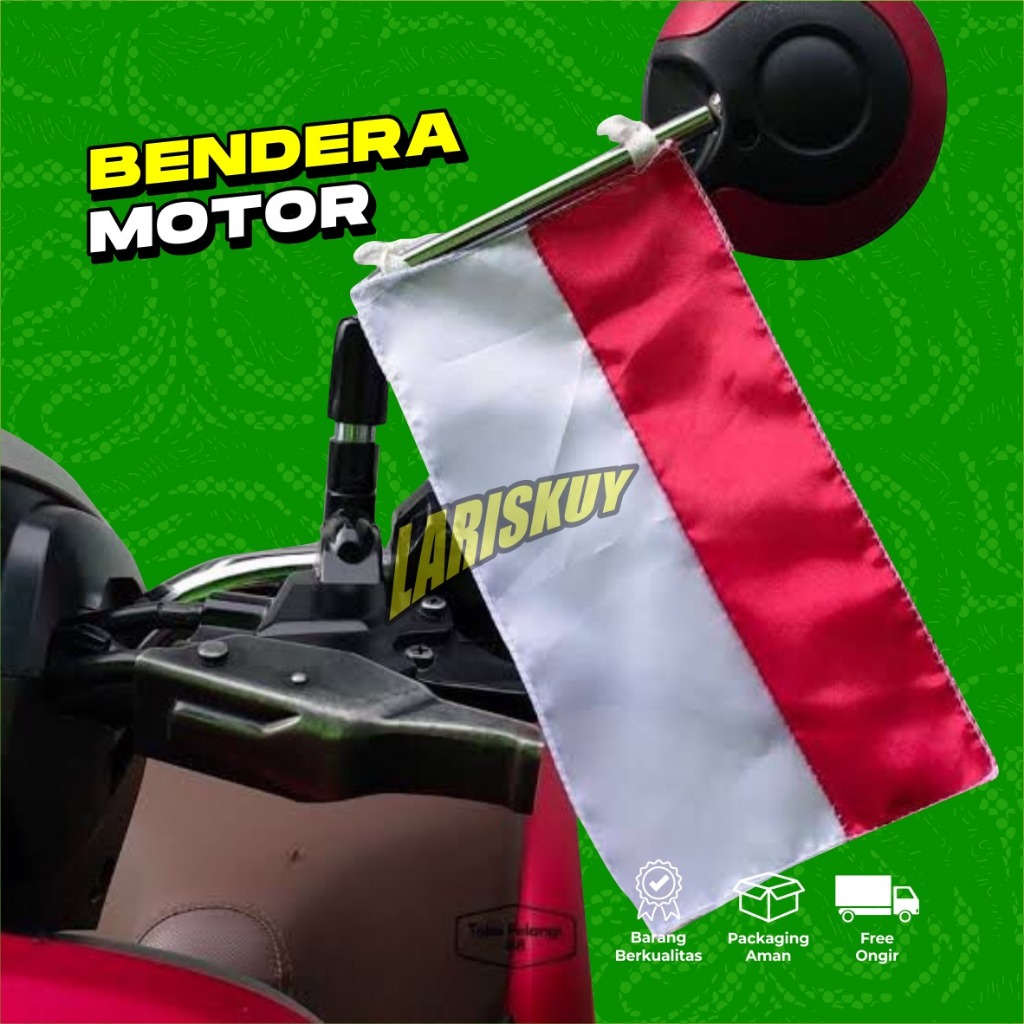 Bendera mini sepeda bendera tempel indonesia merah putih