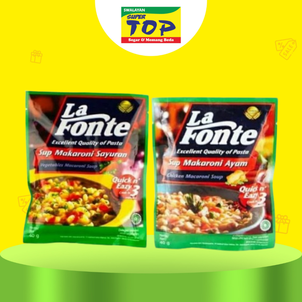 

~TOP~LA FONTE SUP MACARONI AYAM / SAYURAN 40 GR