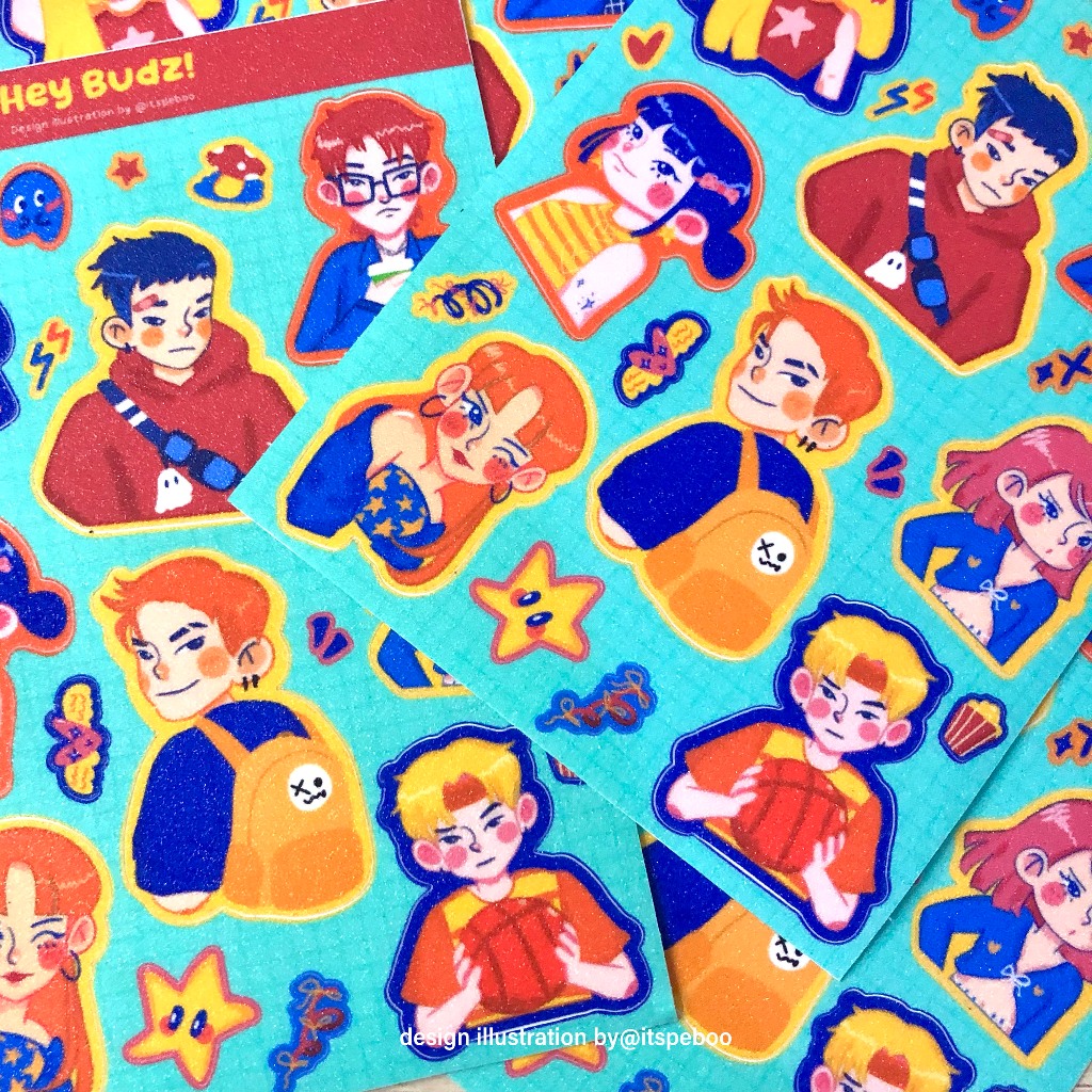 

Hey Budz- Peboo sticker sheet