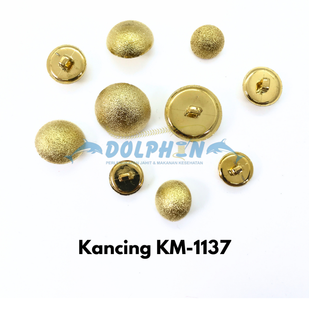 [PER 6 BIJI] Kancing KM-1137 34L Jamur Emas Kancing Cardigan Blazer Hias Wanita Craft Tas