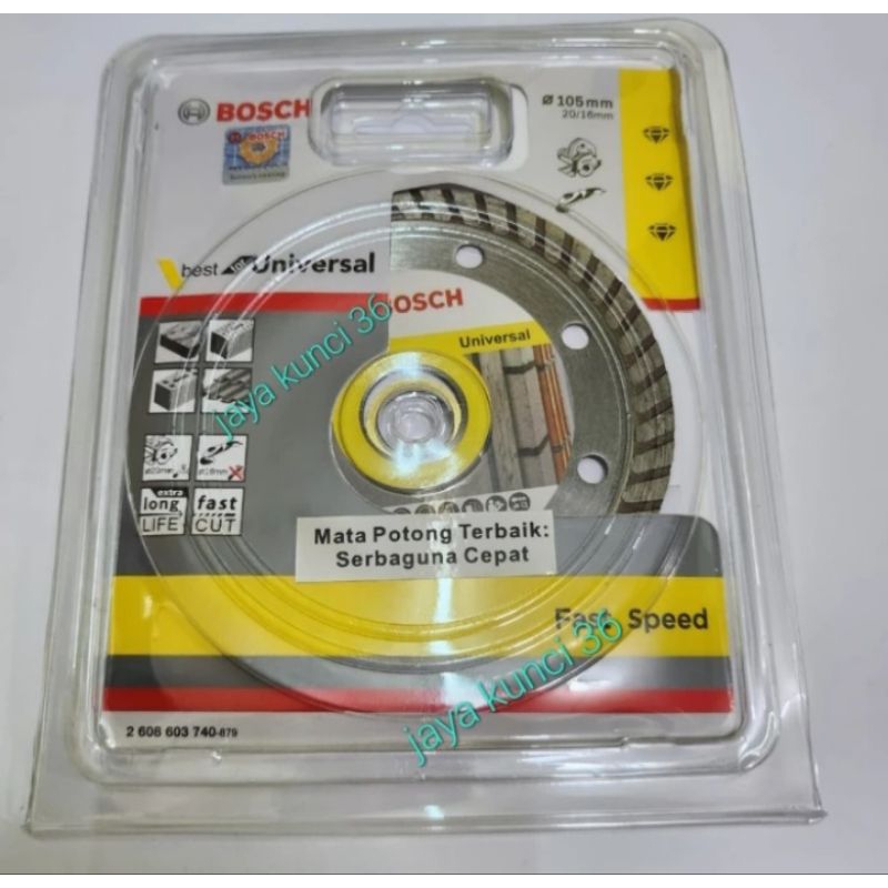 BOSCH Diamond Wheel 4" Universal Turbo / Mata Potong Gerinda Granite