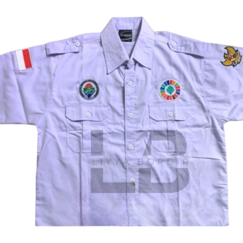 Kemeja Seragam Kementerian Desa Kemeja SDGs Bordir Komputer