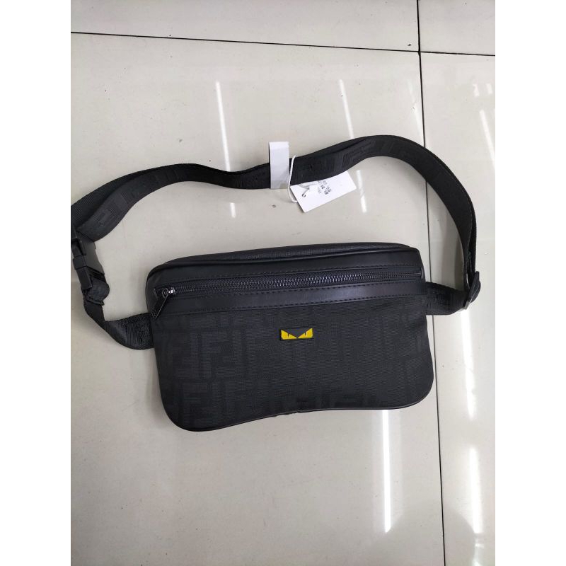 WAISTBAG BUMBAG PRIA FENDI IMPORT TAS PINGGANG COWOK MEWAH IMPORT FN 1517