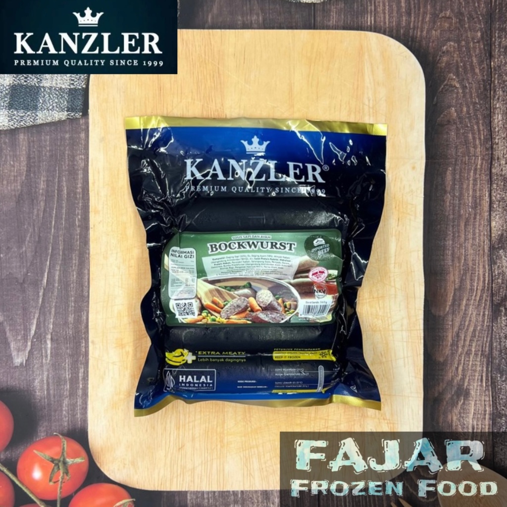 

KANZLER BOCKWURST 360GR ISI 5 PCS | KANZLER SOSIS SAPI DAN AYAM 360GR