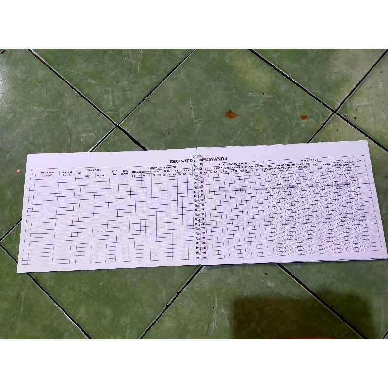 

REGISTER KOHORT POSYANDU ( harga untuk 2 buku)
