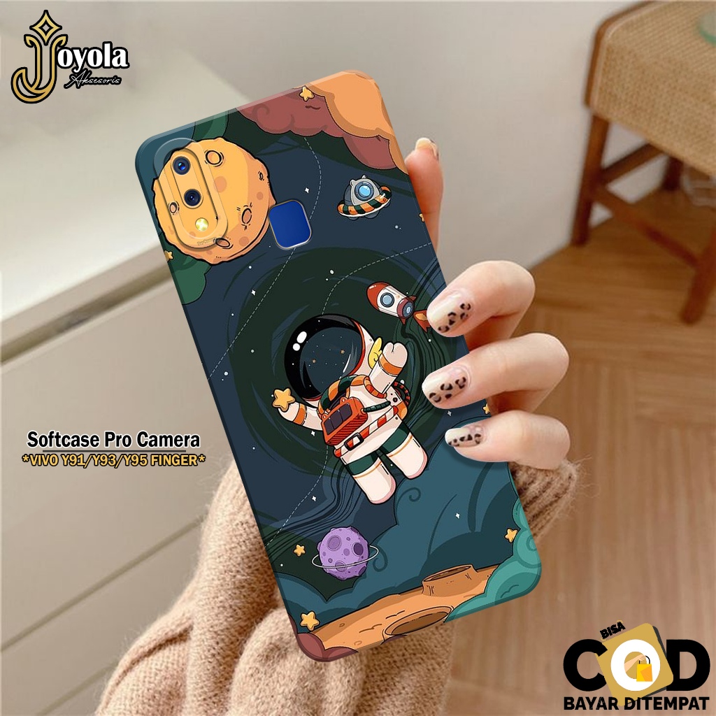 Case VIVO Y91/Y93/Y95 FINGER Fashion Casing Astronod Softcase Pro Camera - Case Pelindung Kamera - B