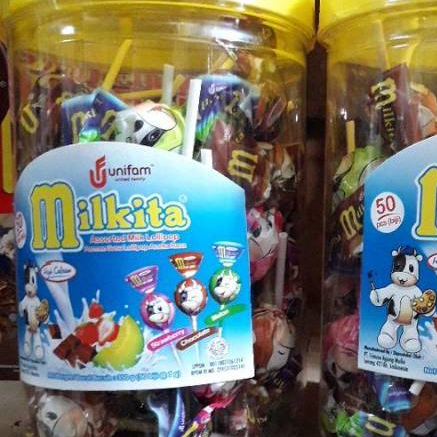 

MURAH PERMEN MILKITA LOLIPOP TOPLES 50 PICIS