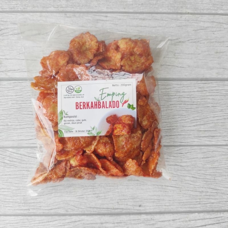 

Berkah Balado Keripik Emping Pedas Vegan Vegetarian