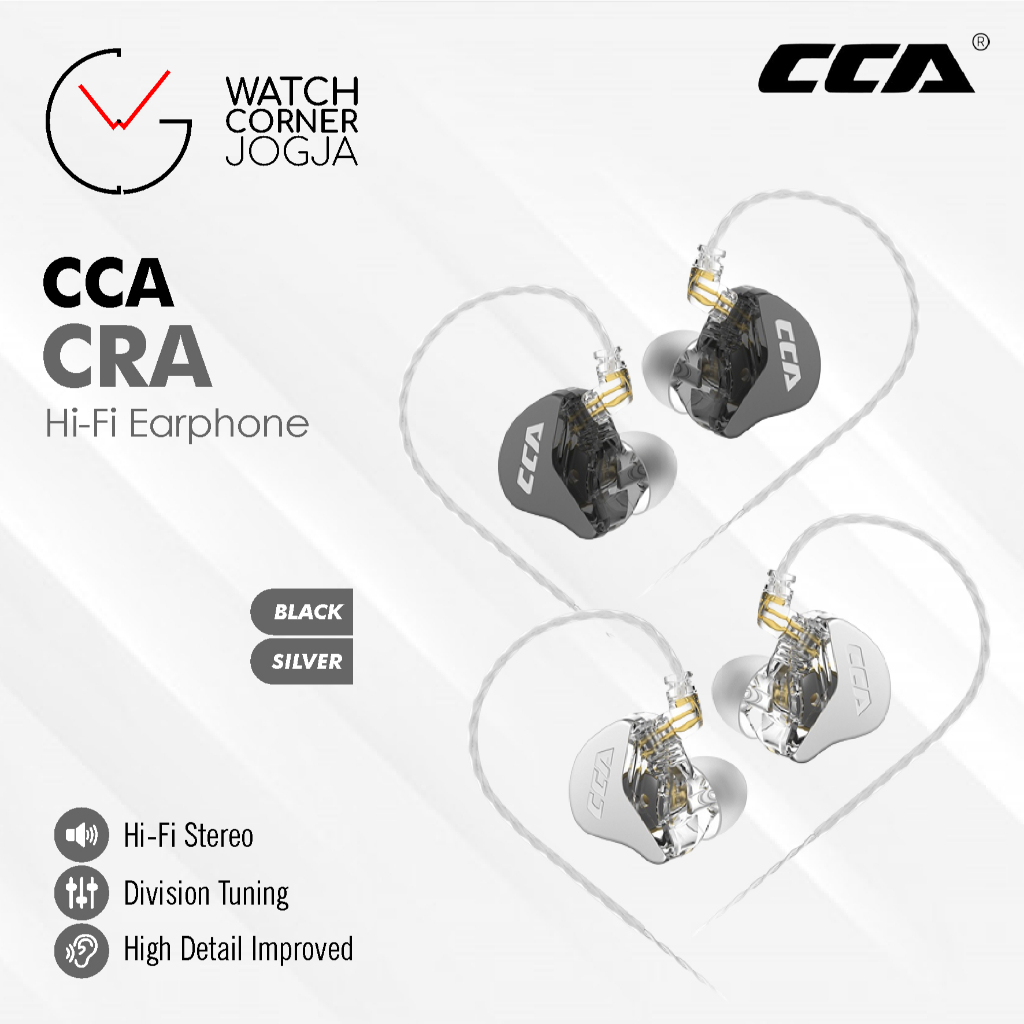 CCA CRA Single Dynamic Driver Bass HiFi Earphone Headset with Mic ORIGINAL Upgrade EDX Pro