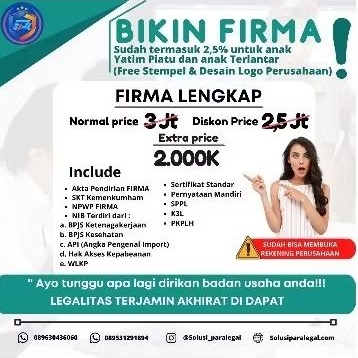 

Pendirian Badan Usaha Firma, Kantor Hukum