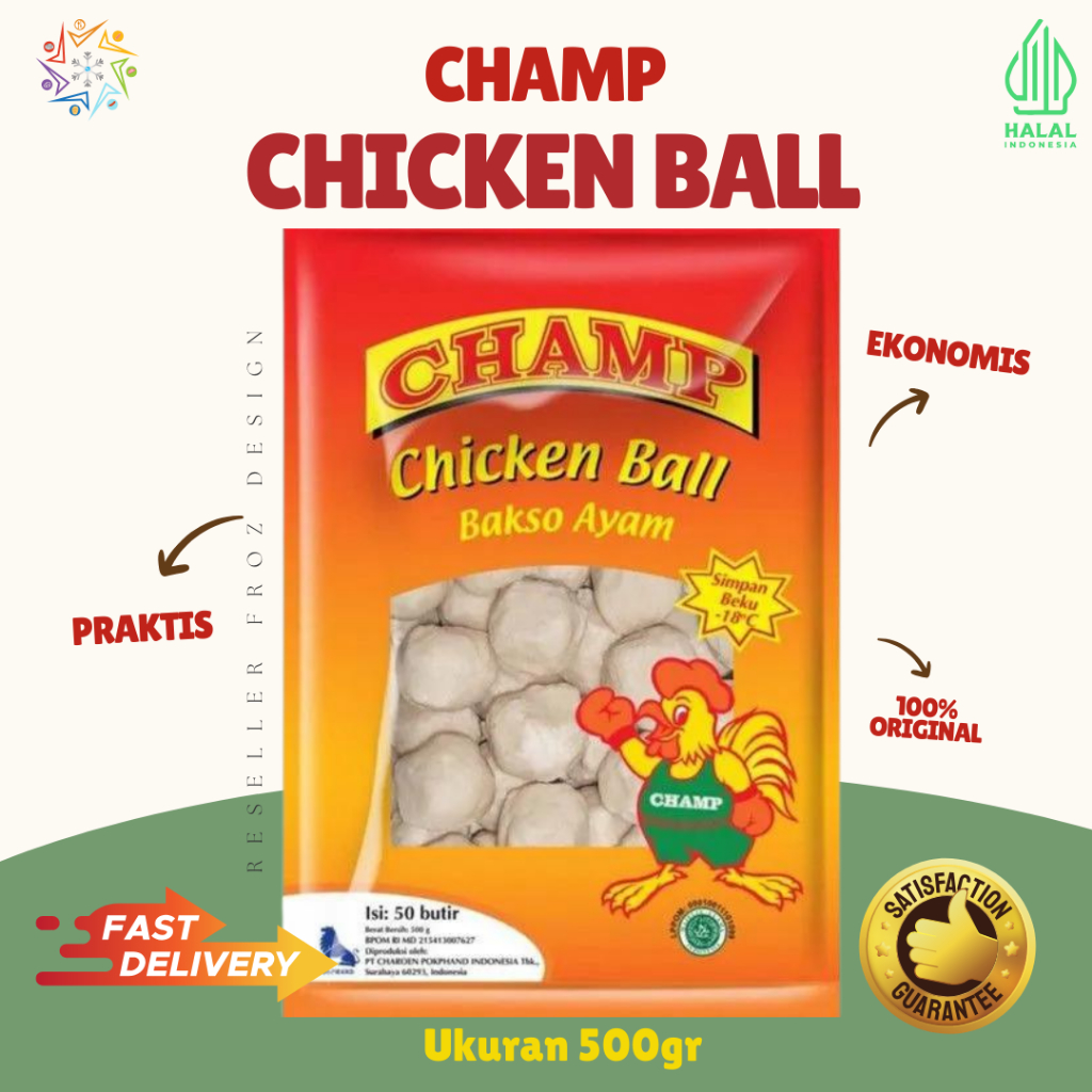 

Champ Chicken Ball Bakso Ayam 500gr | baso ayam | bakso ayam | bakso rasa ayam | ciken bol | chiken bal baso Chem Chemp Cem Cemp Cam Camp