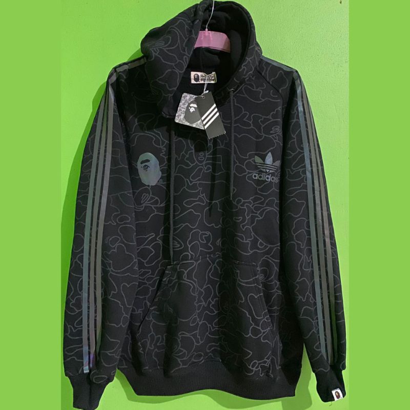 Hoodie BAPE × ADIDAS (Reflektif All of Print)