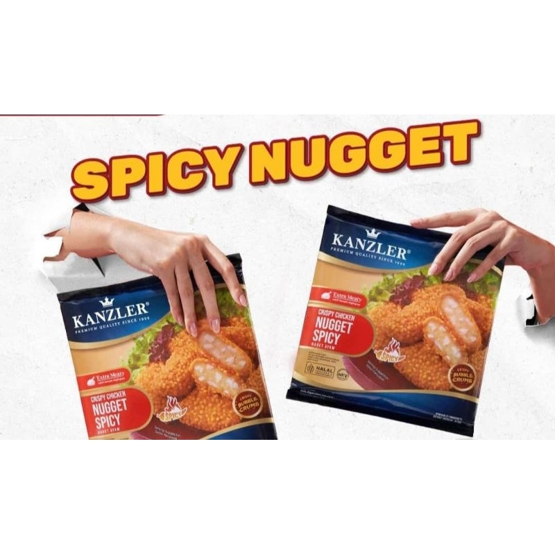 

kanzler Spicy crispy bubble chicken nugget 450gr