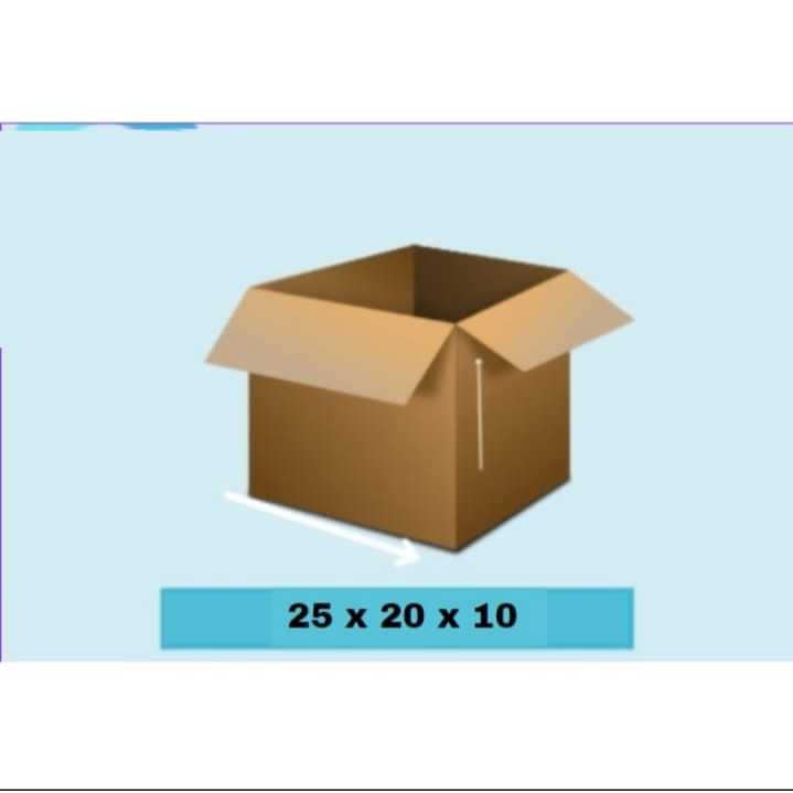 

Kardus Karton Box Polos Corrugated 25x20x10