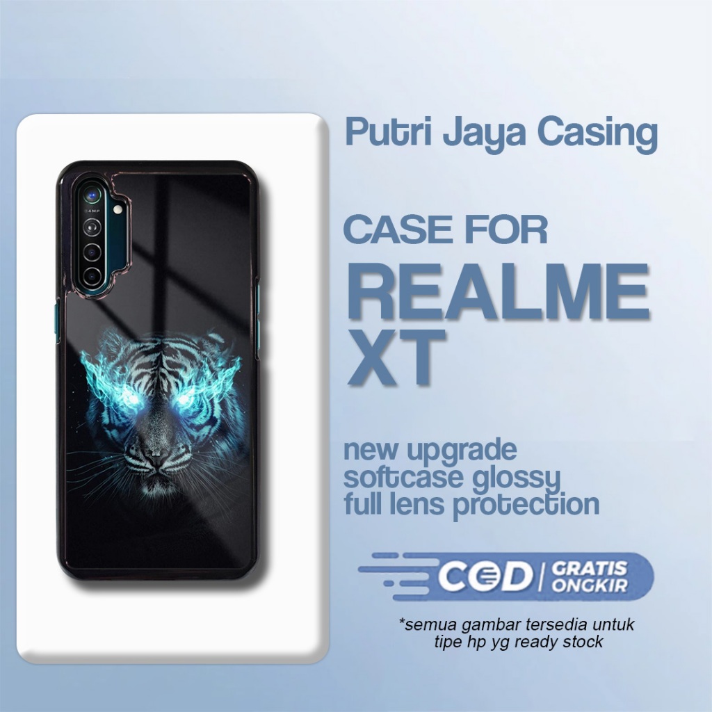 Case Realme XT Terbaru - Casing Realme XT - Motif Animal Lion - Hardcase Premium Glossy - Softcase H