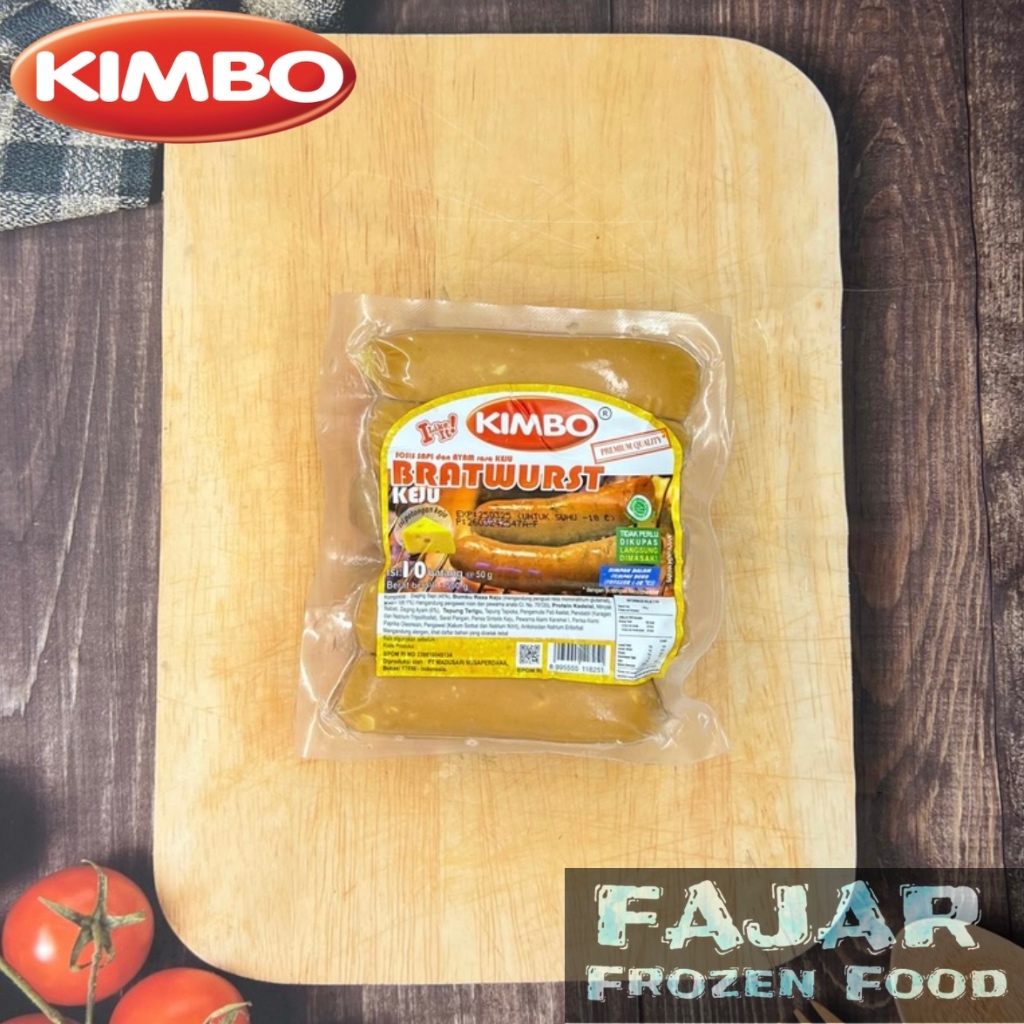 

KIMBO BRATWURST KEJU ISI 10PCS 500GR