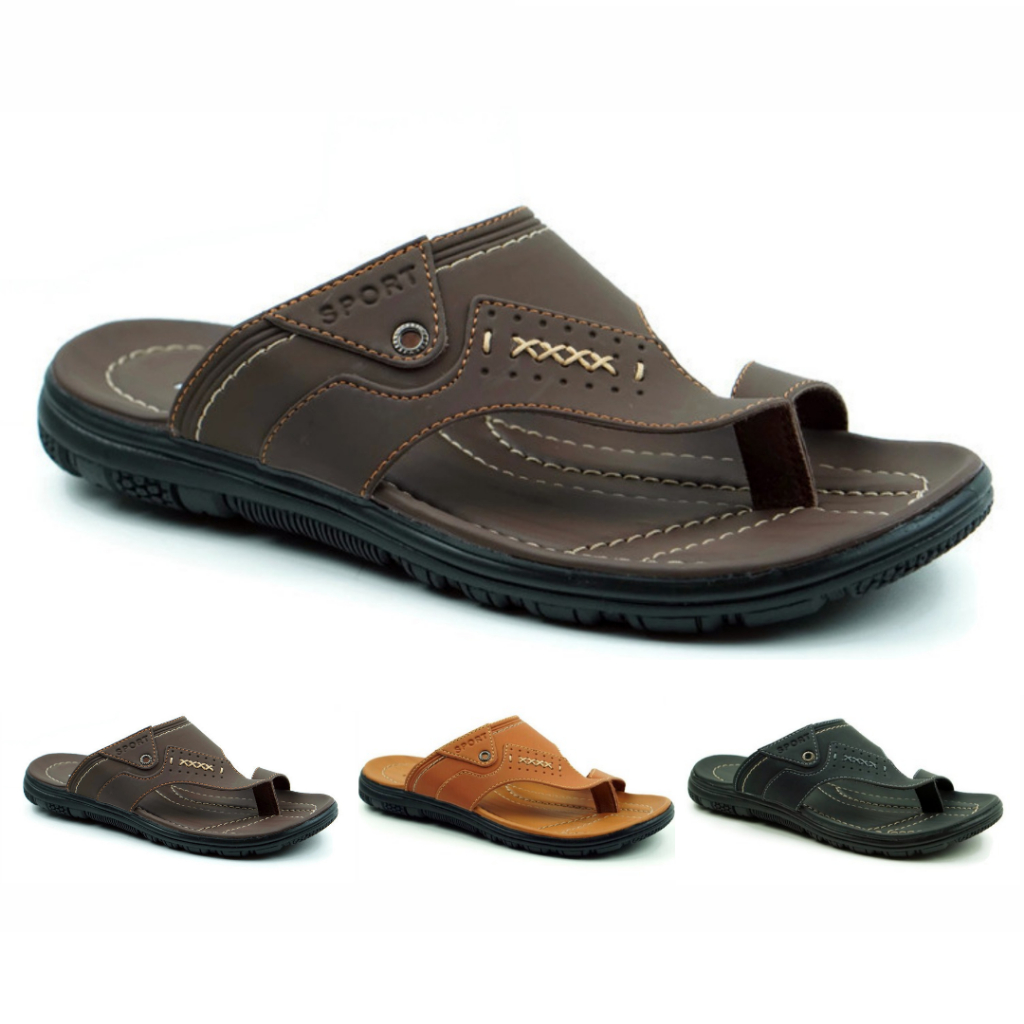 Hipzo official.Store Sandal Pria HIPZO CT022 Sandal Kulit Pria Terbaru Sandal Fashion