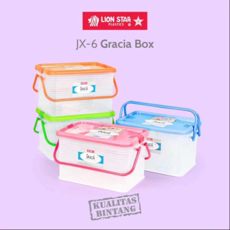 Box Container Lion Star Gracia / Tempat Penyimpanan Serbaguna Lion Star