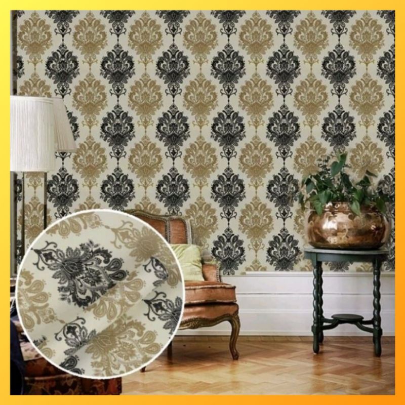 HOLOS - Wallpaper Dinding Batik Wallpaper Dinding Ruangan Wallpaper Dinding Kamar Wallpaper Dinding 