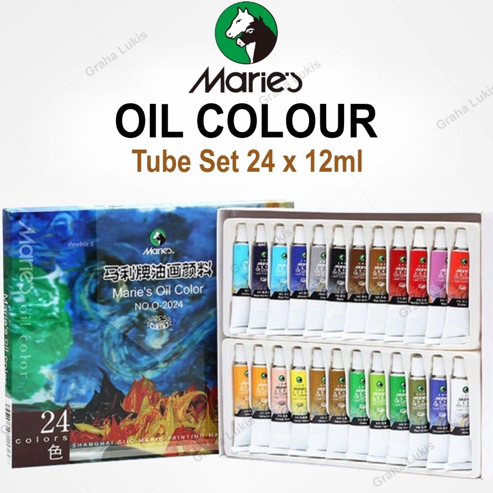 

Cat Minyak Maries Oil Color set 24 x AA2