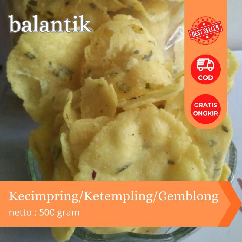 

Ketempling / kecimpring / gemblong khas kuningan 500 gram