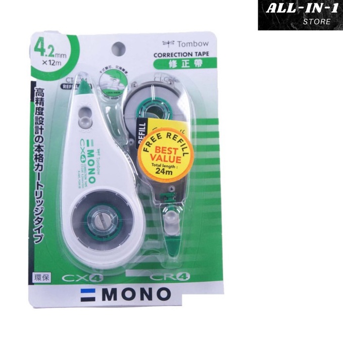 

TipEx Kertas Correction Tape Kertas MONO CTCXCR Refill TOMBOW a H6H7